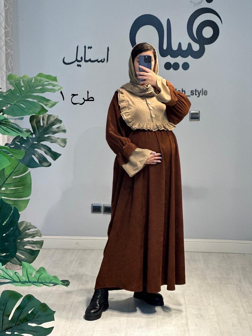 مانتو مخمل دو رنگ( کد 689)