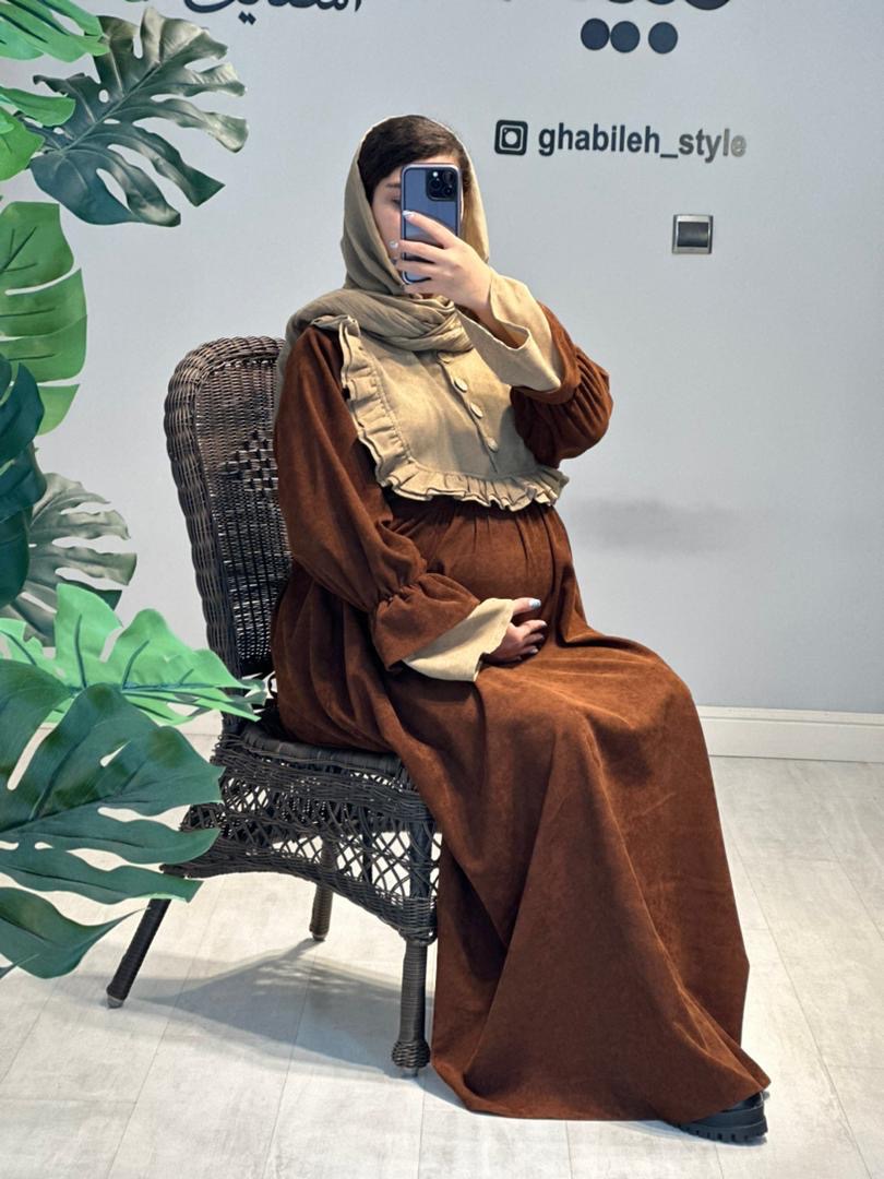 مانتو مخمل دو رنگ( کد 689)