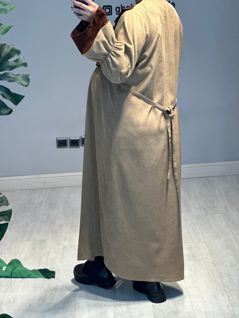 مانتو مخمل دو رنگ( کد 689)