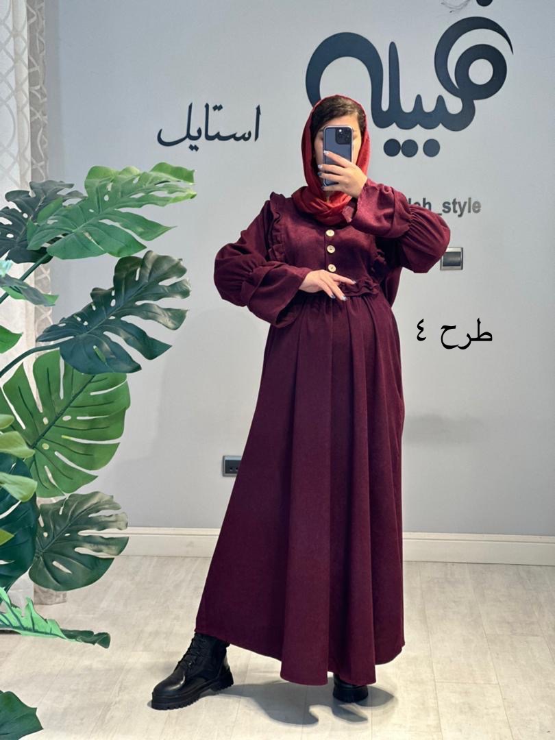 مانتو مخمل بارداری و شیردهی(کد 690)