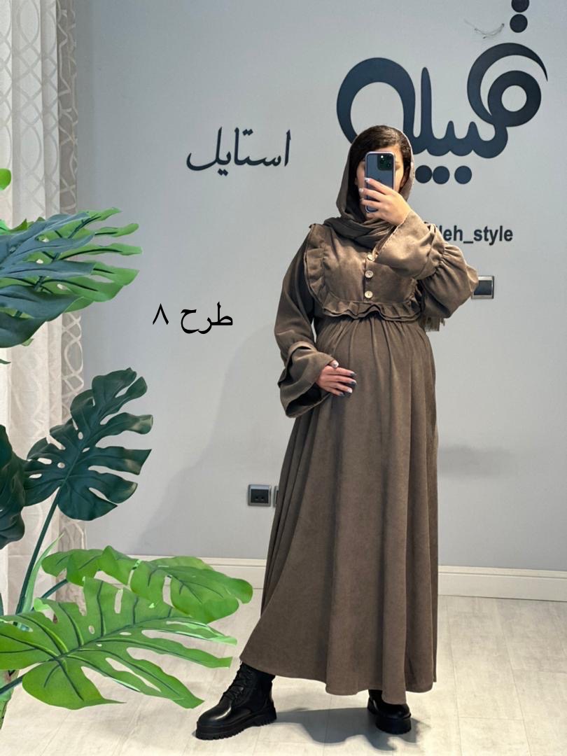 مانتو مخمل بارداری و شیردهی(کد 690)