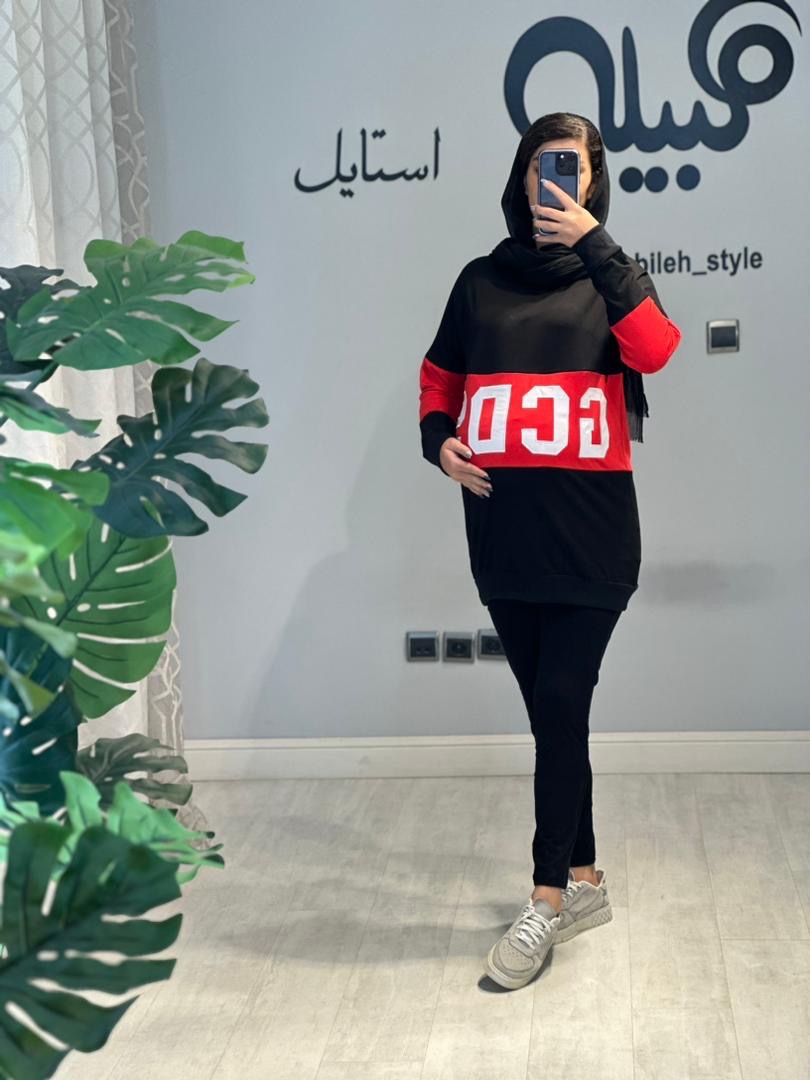 بلوز نخ پنبه مشکی بارداری و شیردهی(کد 700)