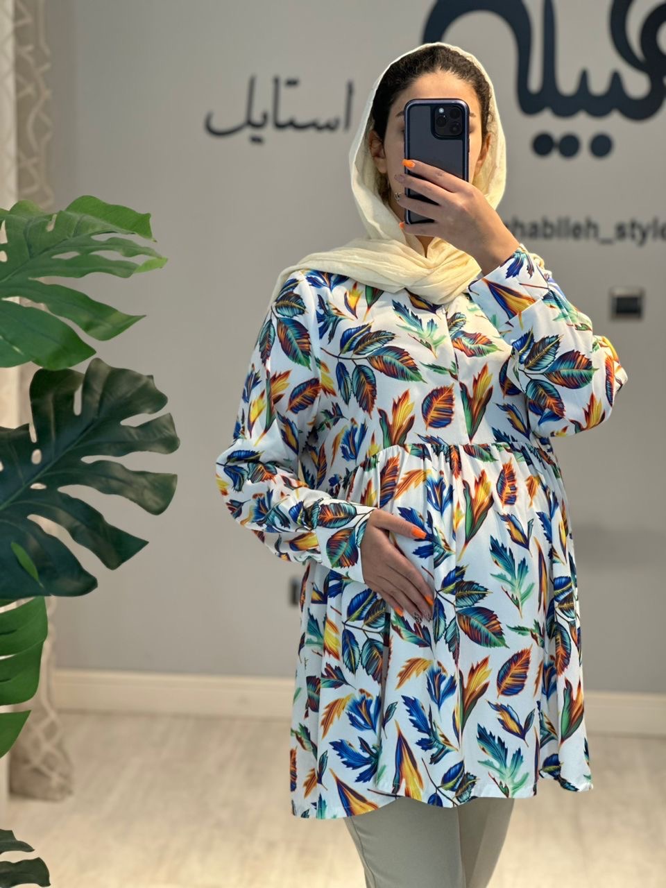 بلوز بارداری و شیردهی فلور(کد 705)