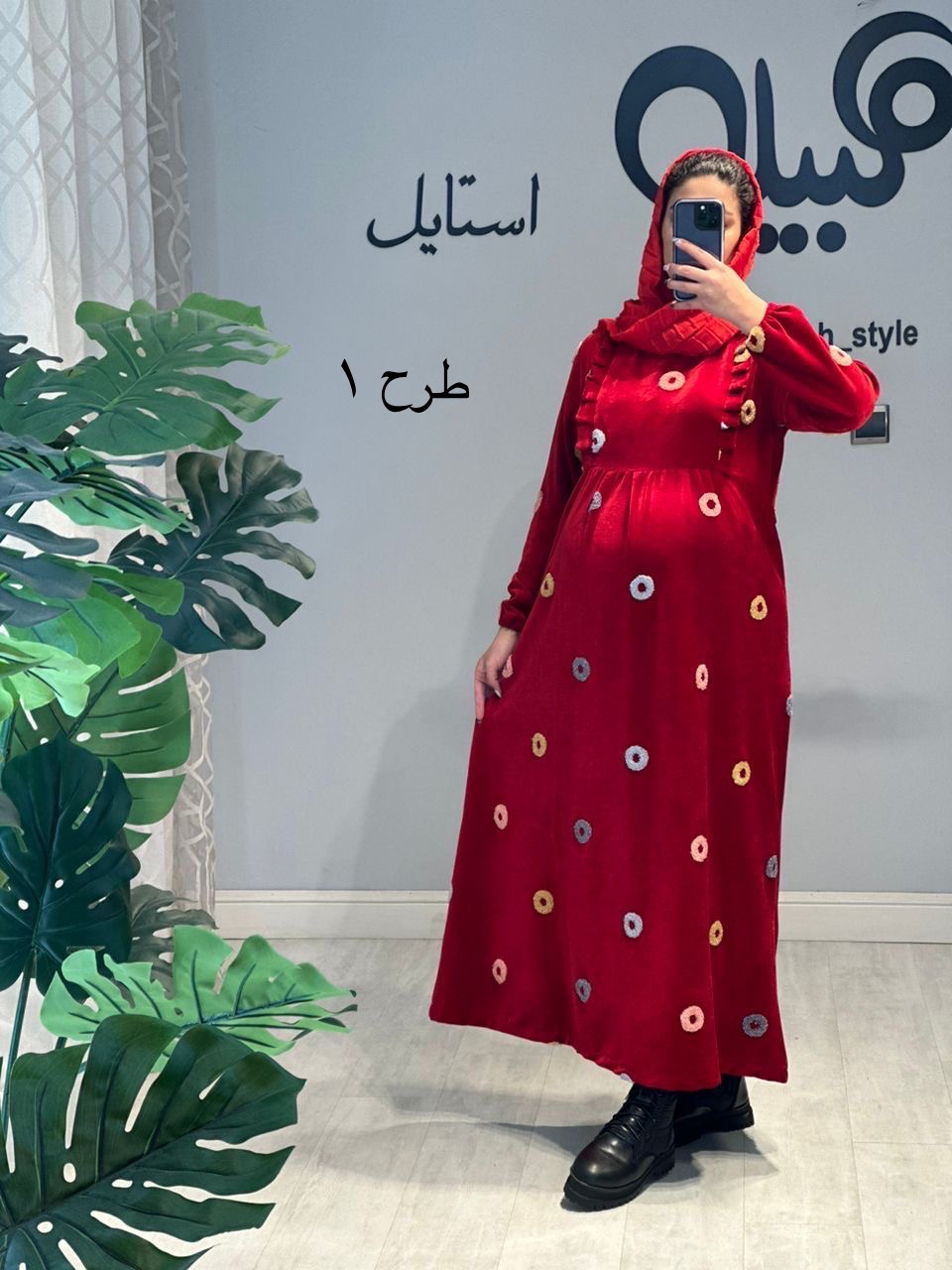 مانتو مجلسی مخمل خامه دوزی(کد 596)