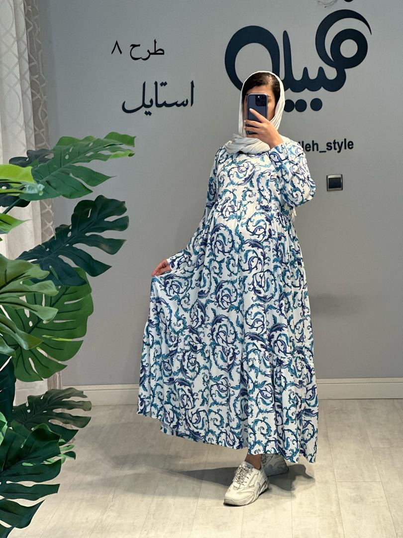 پیراهن مزونی طرحدار بوگاتی(کد 631)