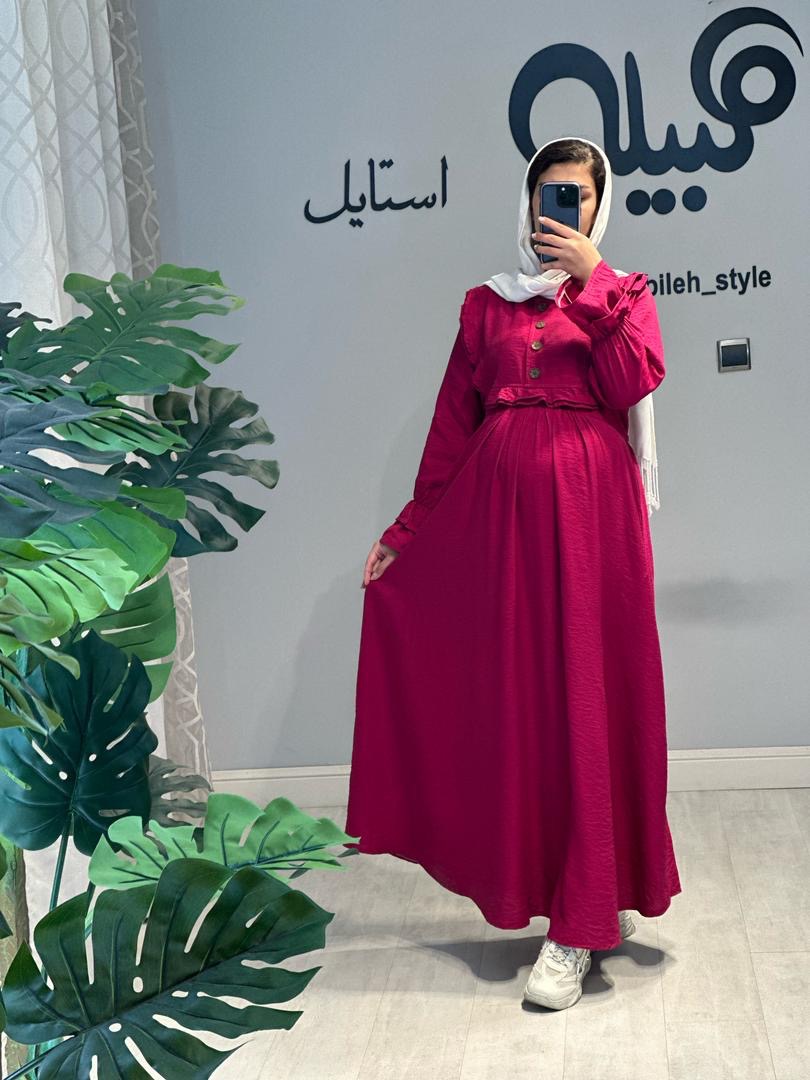 مانتو بارداری و شیردهی دکمه دار کرسپو(کد 650)