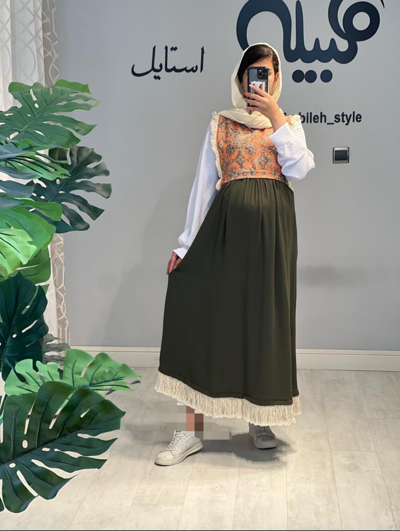 مانتو ریشه ای ابروبادی(کد 716)