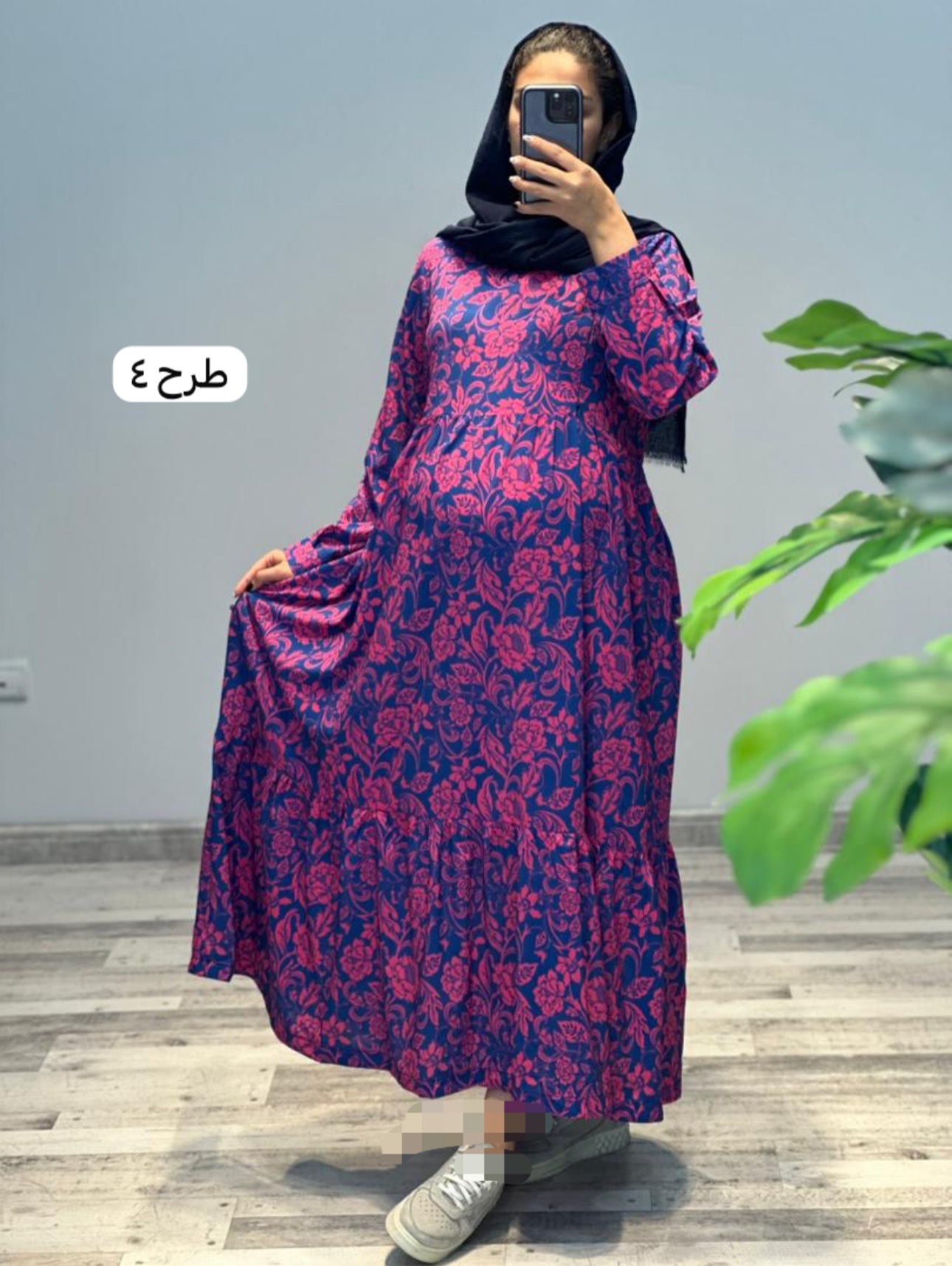 پیراهن مزونی طرحدار بوگاتی(کد 631)