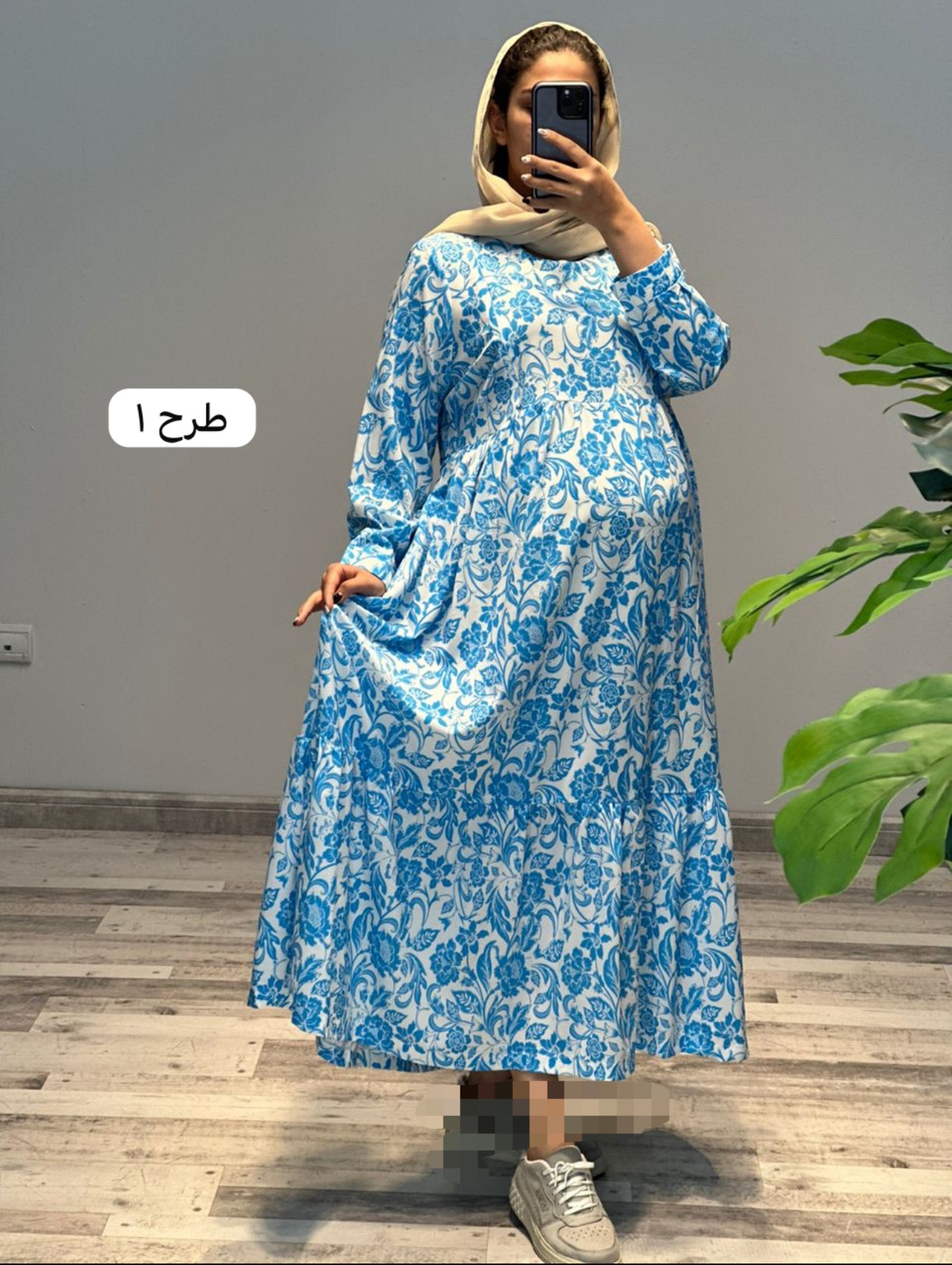 پیراهن مزونی طرحدار بوگاتی(کد 631)