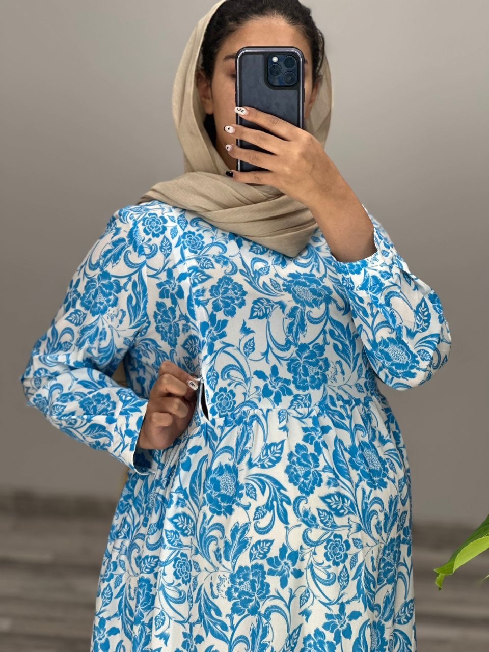 پیراهن مزونی طرحدار بوگاتی(کد 631)